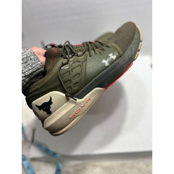 Under Armour Project Rock 2 olive training sneaker mens size 13 - Picture 6 of 10
